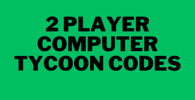 2 player computer tycoon codes.