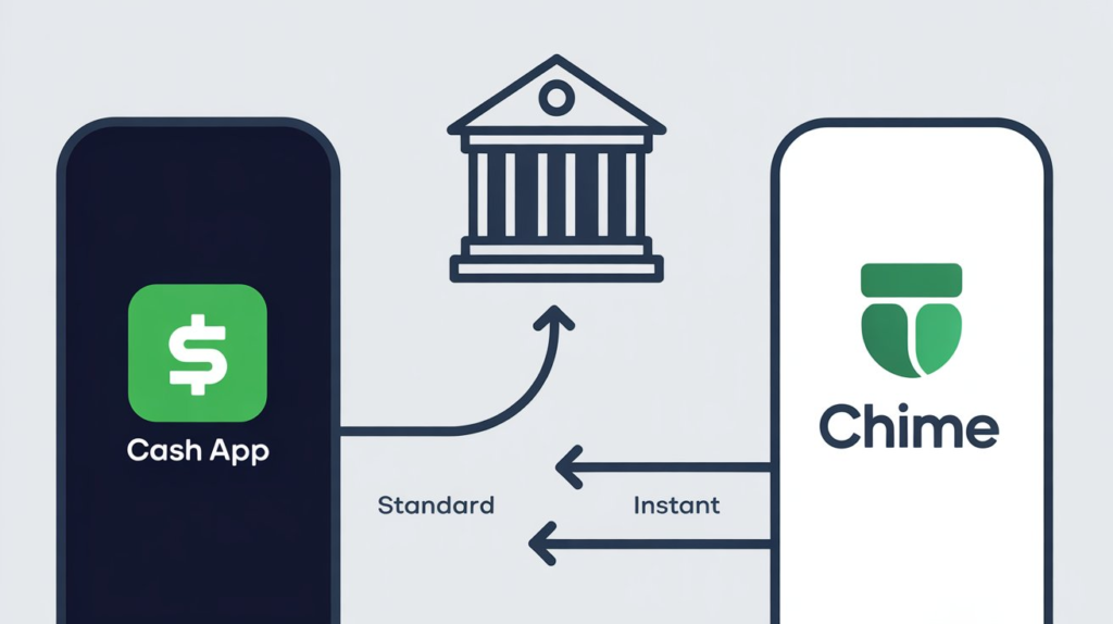 How do i transfer money from Cash App to Chime