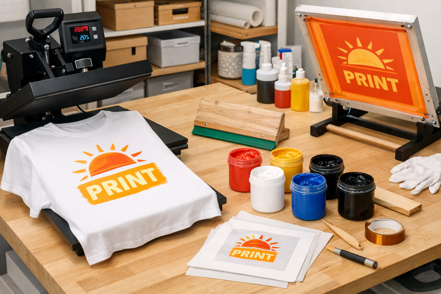How to do screen print transfers