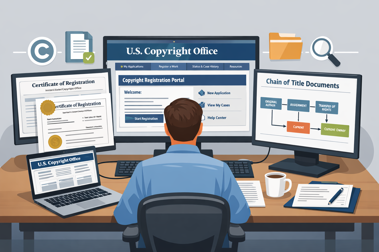 How to find out who owns a television show copyright