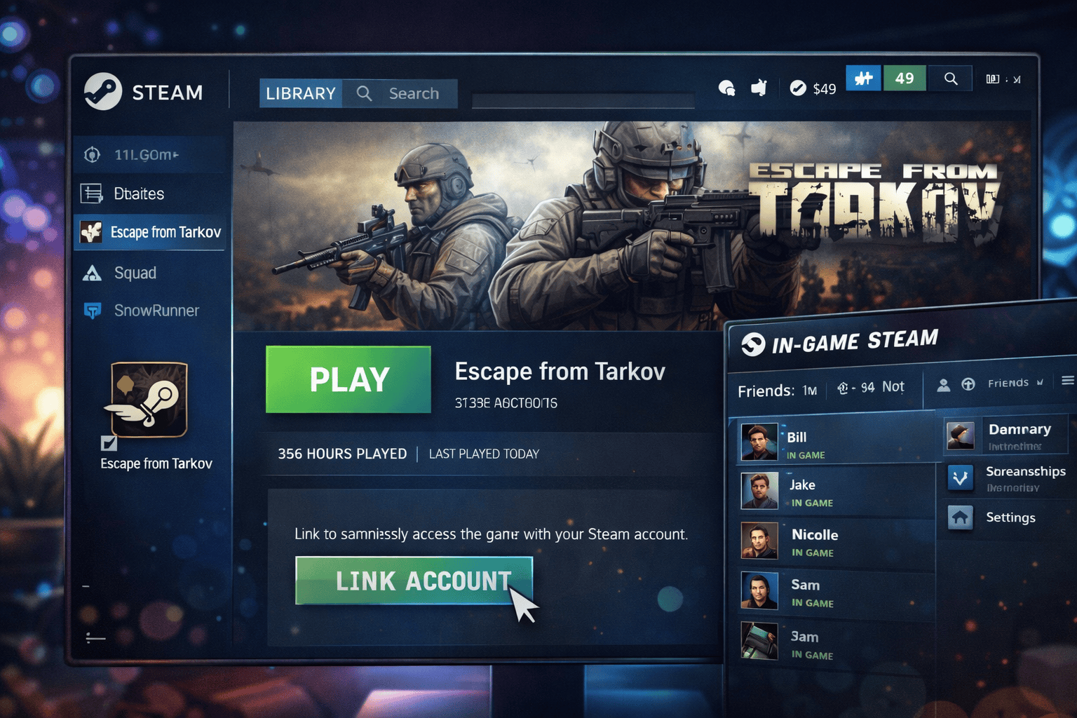 Via Steam How to add Tarkov to Steam - Eadoz