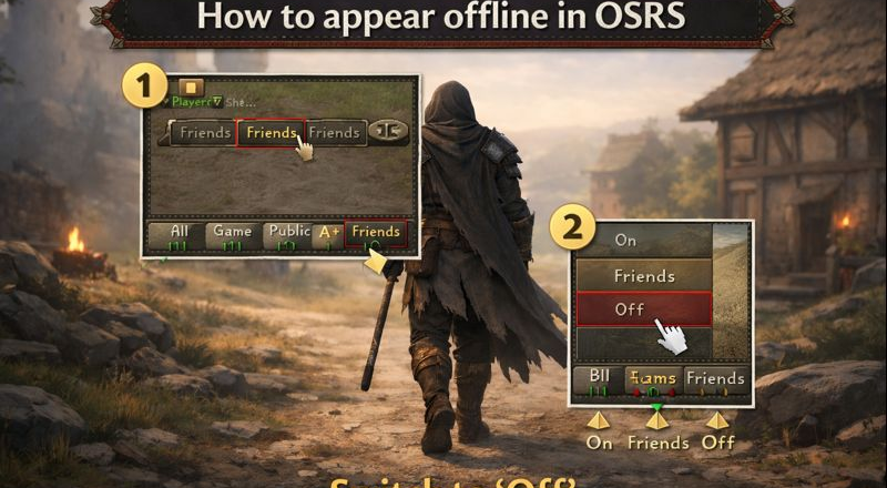 How to appear offline in OSRS