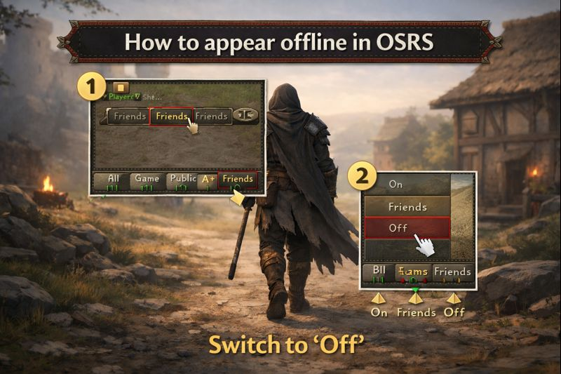 How to appear offline in OSRS
