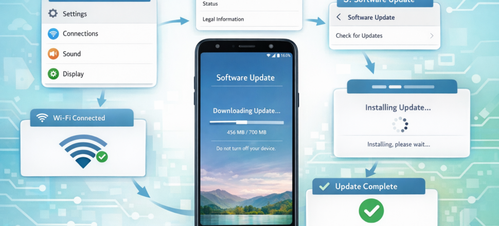 How to change lg k40 to updated software version