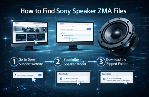 How to find Sony speaker ZMA files