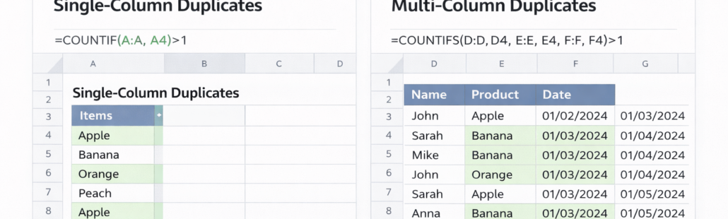 How to find duplicates in Google Sheets