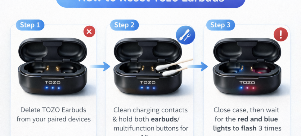 How to reset Tozo earbuds How to reset Tozo earbuds