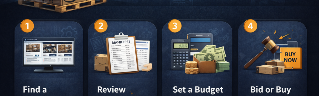 How to buy Amazon return pallets