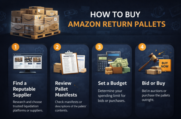 How to buy Amazon return pallets