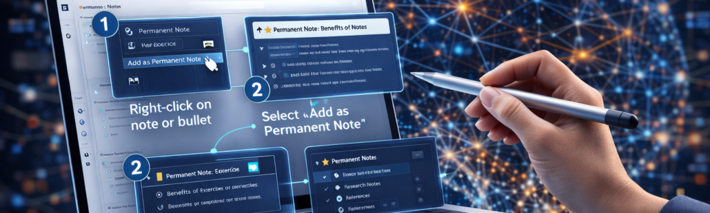 How to create permanent notes on remnote