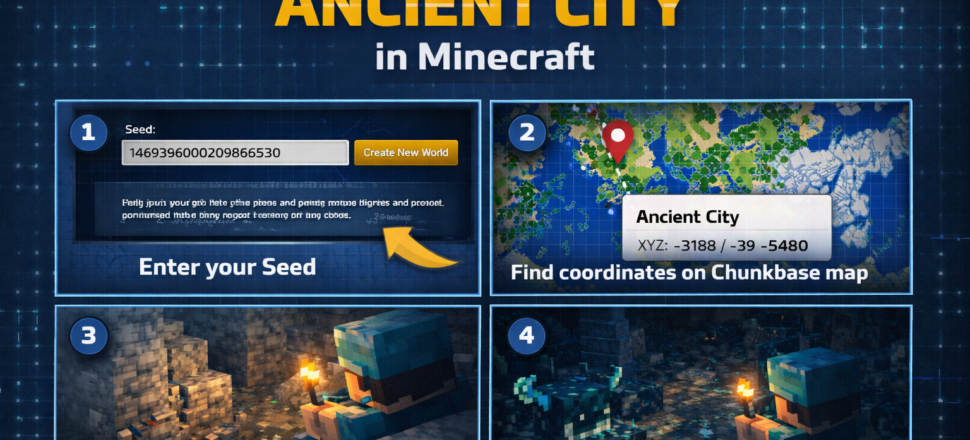 How to find ancient city in Minecraft