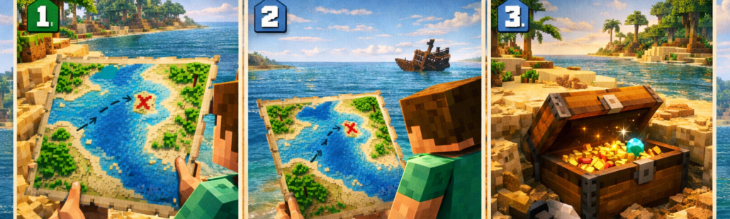 How to find buried treasure minecraft