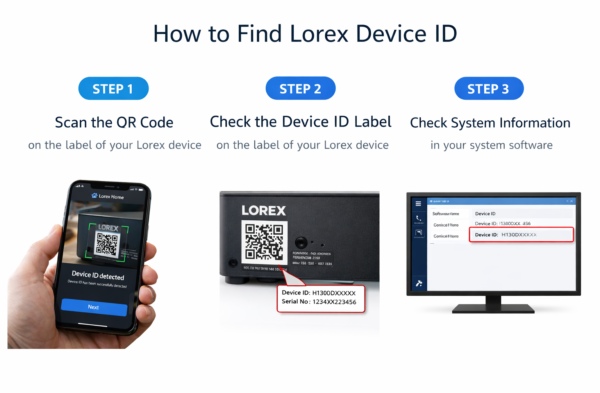 How to find lorex device id How to find lorex device id