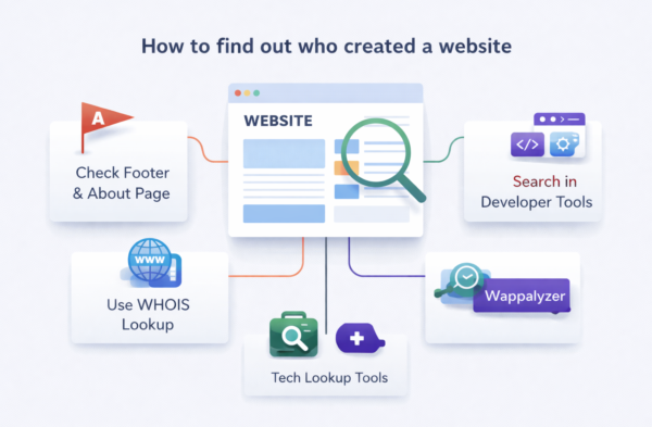 How to find out who created a website