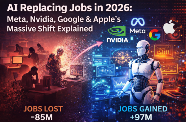 AI Replacing Jobs in 2026 Meta, Nvidia, Google & Apple’s Massive Shift Explained AI Replacing Jobs in 2026: Meta, Nvidia, Google & Apple’s Massive Shift Explained