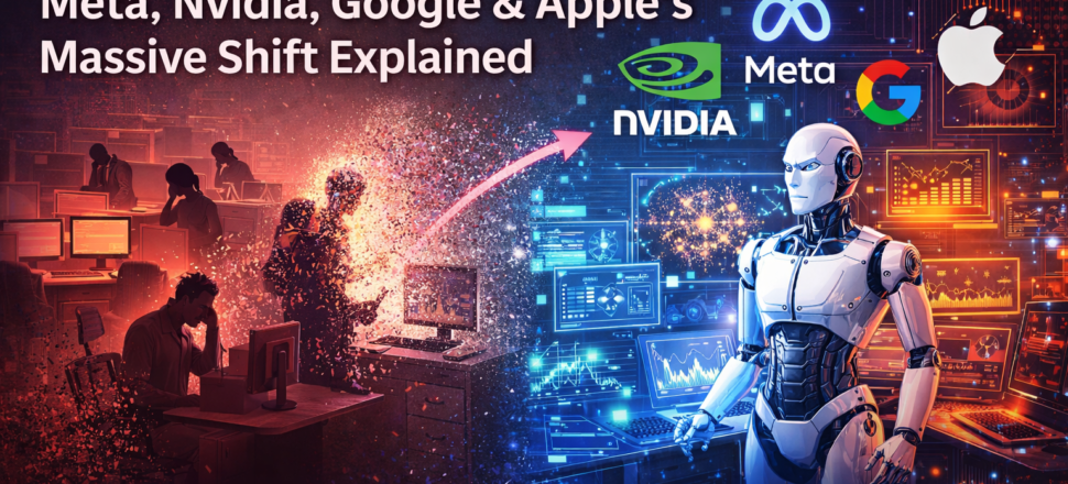 AI Replacing Jobs in 2026 Meta, Nvidia, Google & Apple’s Massive Shift Explained AI Replacing Jobs in 2026: Meta, Nvidia, Google & Apple’s Massive Shift Explained
