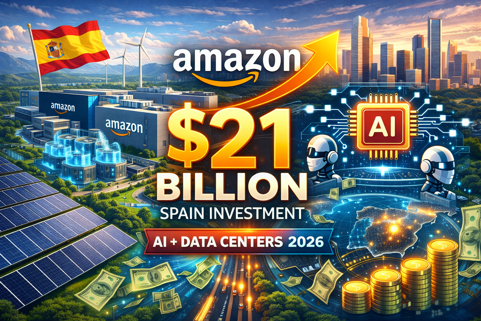 Amazon $21 billion Spain investment in AI and data centers 2026