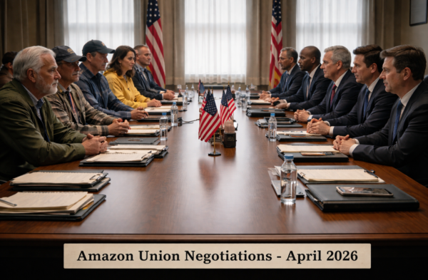 Amazon union negotiation April 2026