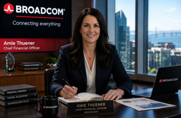 Broadcom CFO Amie Thuener