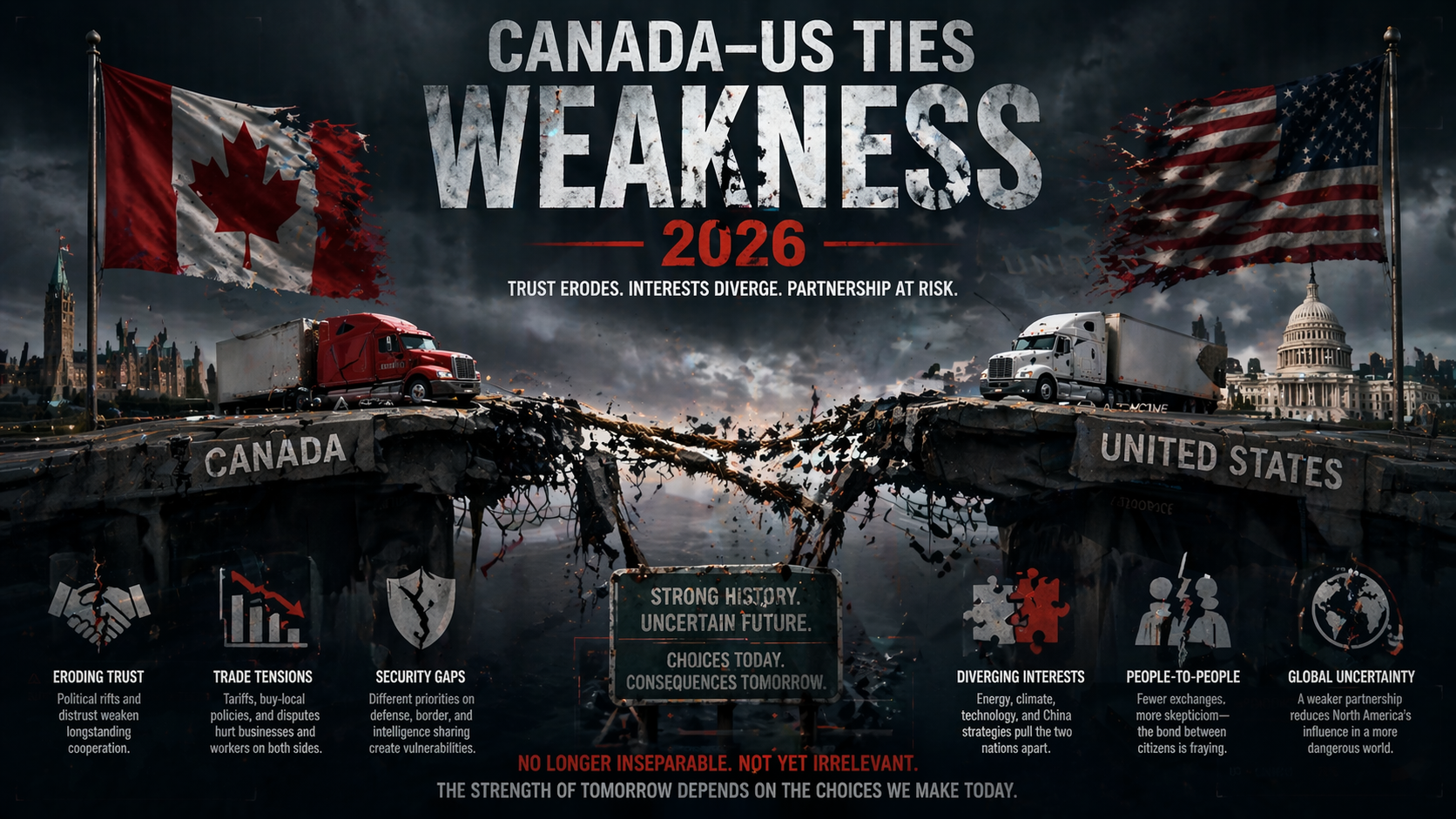 Canada US ties weakness 2026 