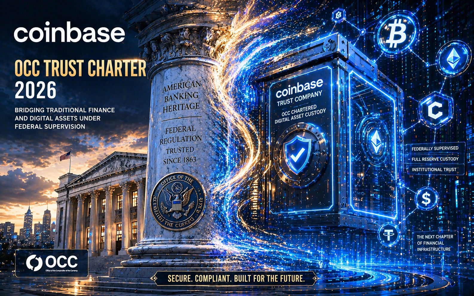 Coinbase OCC trust charter 2026