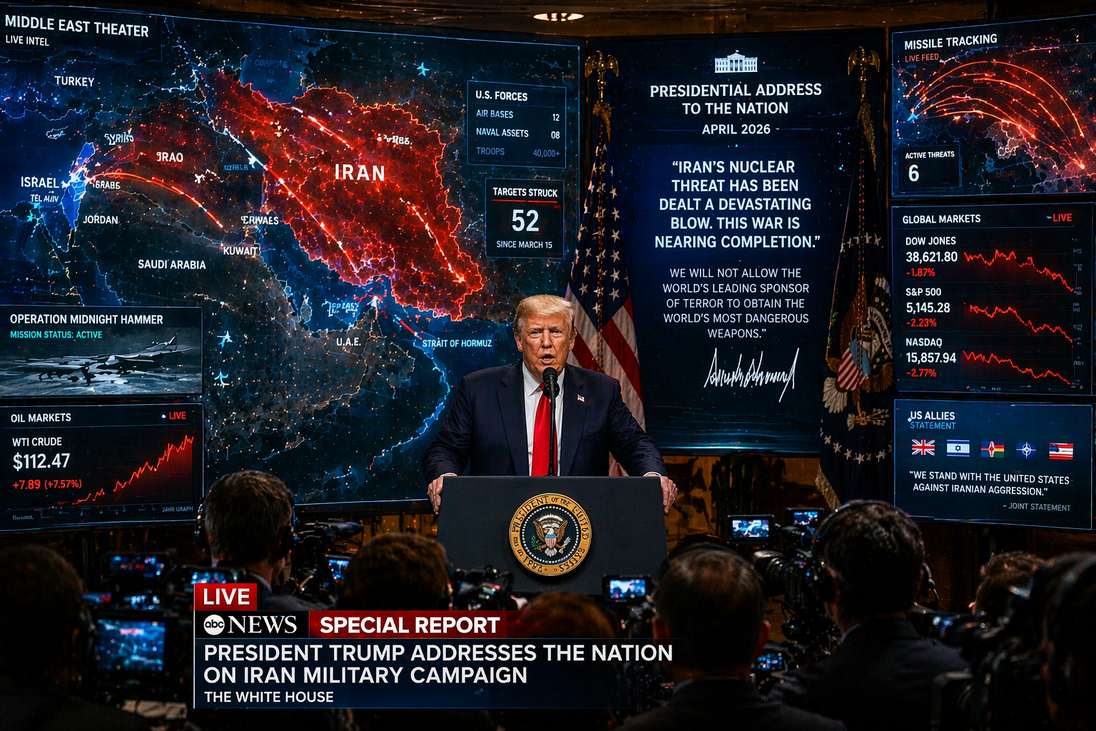 Trump Iran war address 2026