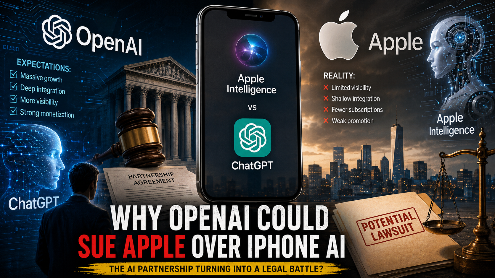 Why OpenAI Could Sue Apple Over iPhone AI 