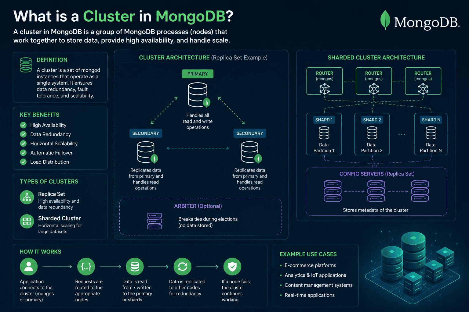 what is cluster in mongodb 