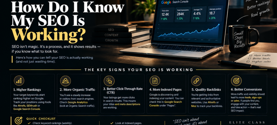 How do i know my SEO is working 