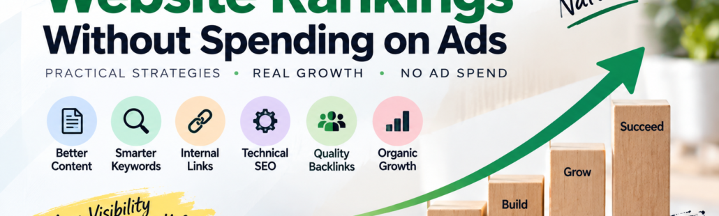 How to improve website rankings without spending on ads 