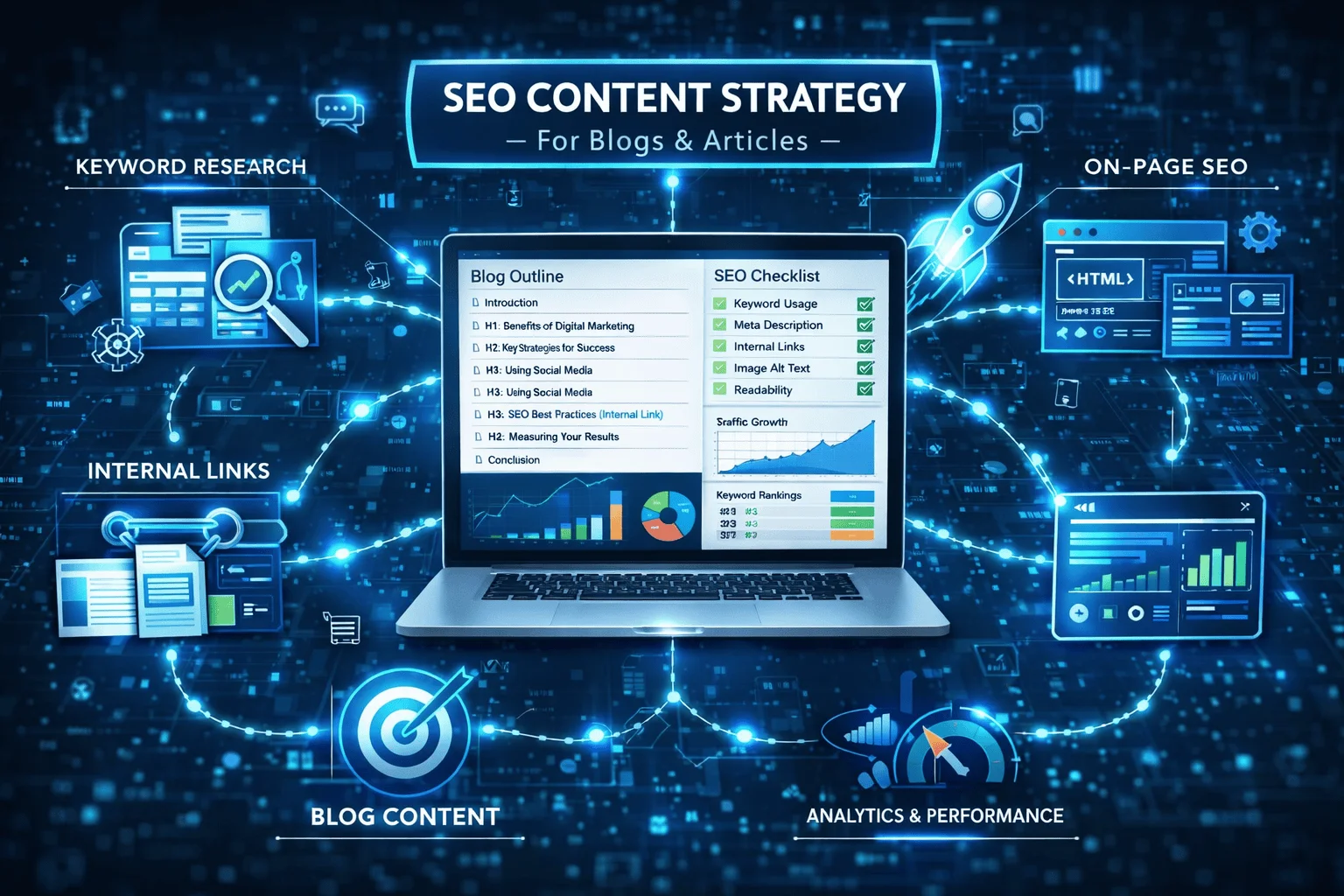 SEO content strategy for blogs and articles